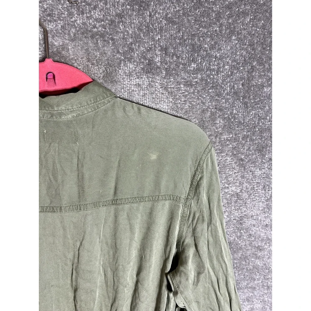 Old Navy Long Sleeve‎ Jogger Leg Utility Jumpsuit Girls Size XL 14 Green Pockets